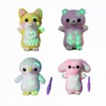 Glow In Dark Plush Animal Toy, Soft Short Plush DIY Doodle Stuffed Doll, Cute Fox Bear Penguin Rabbit Toy For Kids Gift view 3