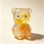 Fruit Bear Shape Squeeze Fidget Toy, Transparent Glitter Animal Squish Toy, Mixed Fruit Sensory Stress Relief Decompression Gift view 5