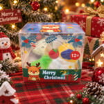 Christmas Deer Antler Squeeze Fidget Toy, Transparent Clear Squish Ball With Inside Ornaments, Xmas Sensory Stress Relief Holiday Gift view 5