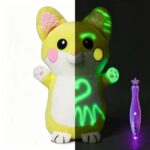 Glow In Dark Plush Animal Toy, Soft Short Plush DIY Doodle Stuffed Doll, Cute Fox Bear Penguin Rabbit Toy For Kids Gift view 7