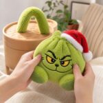 Hot-selling Grinch Plush Toy Green Furry Monster Doll Christmas Holiday Toy view 5