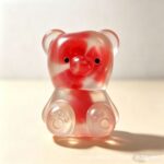 Fruit Bear Shape Squeeze Fidget Toy, Transparent Glitter Animal Squish Toy, Mixed Fruit Sensory Stress Relief Decompression Gift view 6