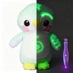 Glow In Dark Plush Animal Toy, Soft Short Plush DIY Doodle Stuffed Doll, Cute Fox Bear Penguin Rabbit Toy For Kids Gift view 6