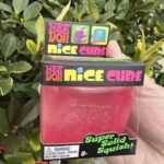 Needoh Cube Shape Solid Gel Squeeze Fidget Toy, Transparent Soft Squish Stress Relief Sensory Toy, Square decompression Gift view 6
