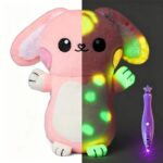 Glow In Dark Plush Animal Toy, Soft Short Plush DIY Doodle Stuffed Doll, Cute Fox Bear Penguin Rabbit Toy For Kids Gift view 8