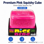 NeeDoh BigNice Cube Squishy Toy Transparent Clear Cube Super Solid Squish Slow Rebound Squeeze Stress Relief Sensory Fidget Toy view 4