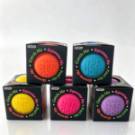 Super Nee Doh The Groovy Glob 10CM Large Rainbow Squeeze Ball Soft Bouncy Sensory Fidget Toy Stress Relief Squishy Toy Gift Box view 3