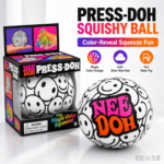 NeeDoh Press-Doh Squishy Ball Magic Color Reveal Smile Face Squeeze Toy Slow Rise Soft Feel Stress Relief Sensory Fidget Toy view 1