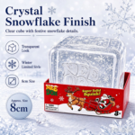 NeeDoh Nice Cube Christmas Snowflake Clear Squishy, Crystal Snowflake Transparent Squeeze Cube, Super Solid Squish Stress Relief Fidget Sensory Toy, Christmas Holiday Desk Gift for Kids Adults view 3