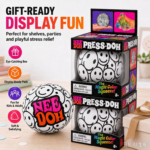 NeeDoh Press-Doh Squishy Ball Magic Color Reveal Smile Face Squeeze Toy Slow Rise Soft Feel Stress Relief Sensory Fidget Toy view 5