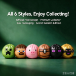 Minecraft Themed Squishy Bun Toy 6 Styles Collectible Blind Box Steamed Bun Squeeze Fidget Toy With Secret Character view 5