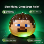 Minecraft Themed Squishy Bun Toy 6 Styles Collectible Blind Box Steamed Bun Squeeze Fidget Toy With Secret Character view 6