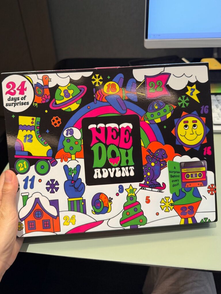 NeeDoh 24 Advent Calendar Christmas Countdown Blind Box Squeeze Toy Stress Relief Toy